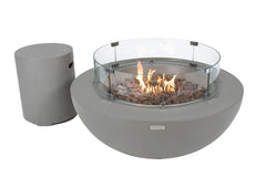 Elementi Lunar Bowl Fire Table- Light Gray OFG101LG