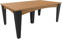 LuxCraft Poly Island Dining Table Rectangular IDT4472R