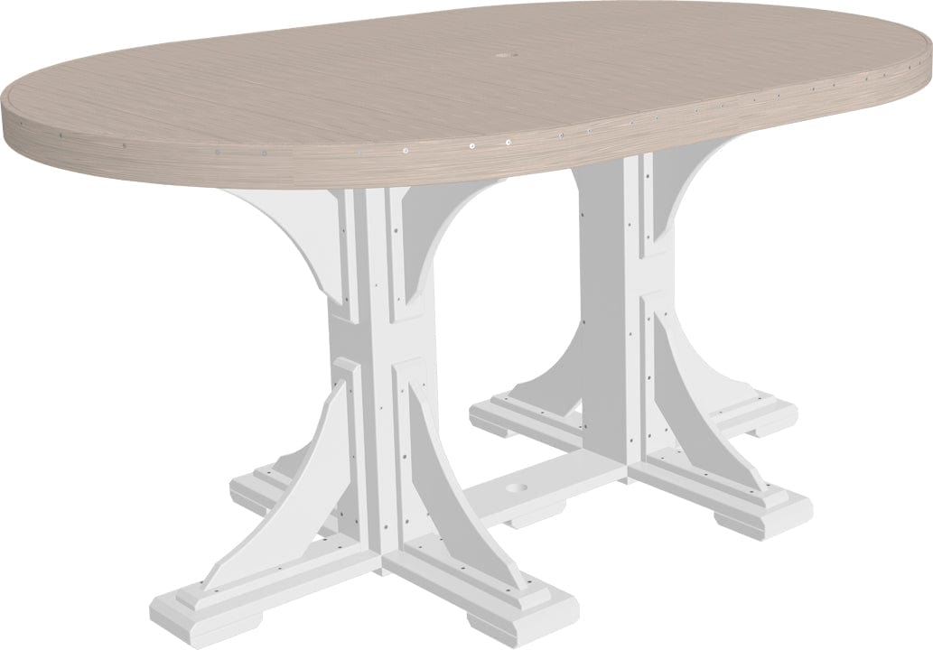 LuxCraft 4' x 6' Oval Table Counter Height P46OTC