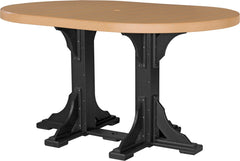 LuxCraft 4' x 6' Oval Table Bar Height P46OTB