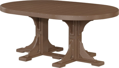 LuxCraft 4' x 6' Oval Table Dining Height P46OTD