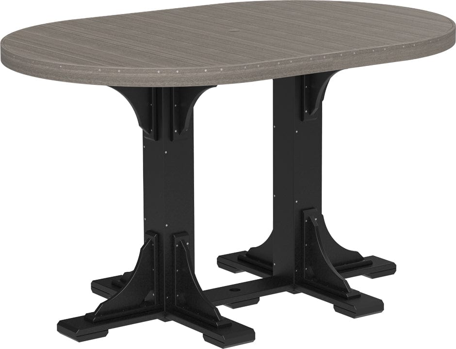LuxCraft 4' x 6' Oval Table Bar Height P46OTB
