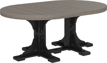 LuxCraft 4' x 6' Oval Table Dining Height P46OTD