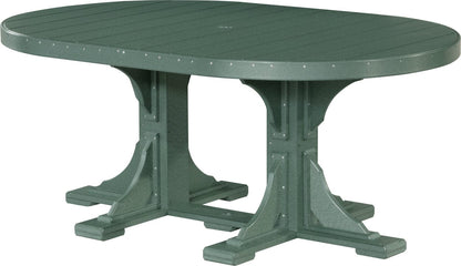 LuxCraft 4' x 6' Oval Table Dining Height P46OTD