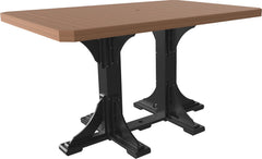 LuxCraft 4' x 6' Rectangular Table Bar Height P46RTB