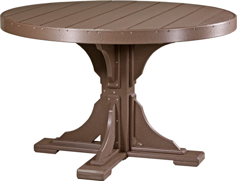 LuxCraft 4' Round Table Dining Height P4RTD