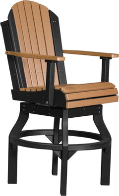 LuxCraft Poly Adirondack Swivel Chair Bar Height PASCB