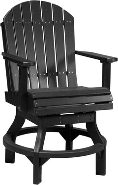 LuxCraft Poly Adirondack Swivel Chair Counter Height PASCC