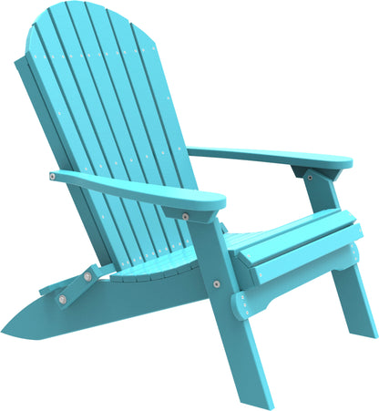 LuxCraft Poly Folding Adirondack Chair PFAC