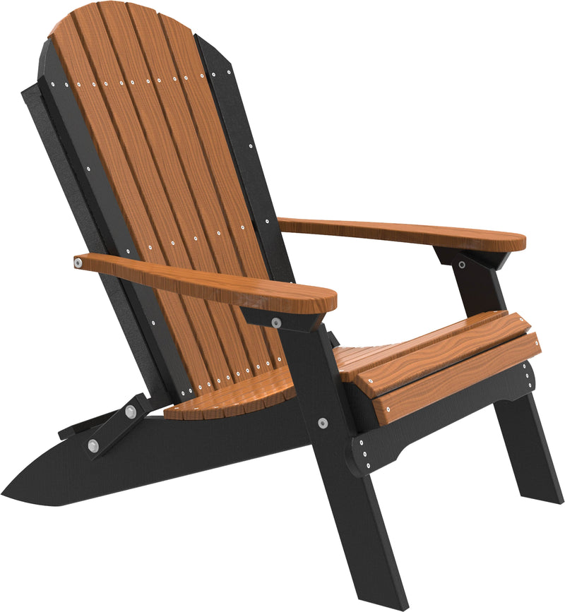 LuxCraft Poly Folding Adirondack Chair PFAC