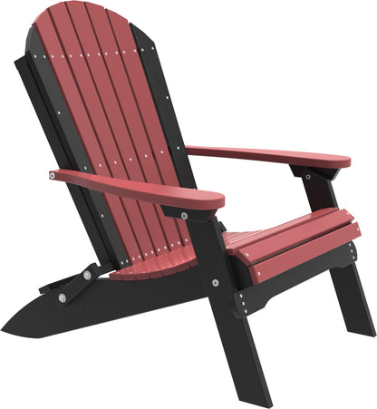 LuxCraft Poly Folding Adirondack Chair PFAC