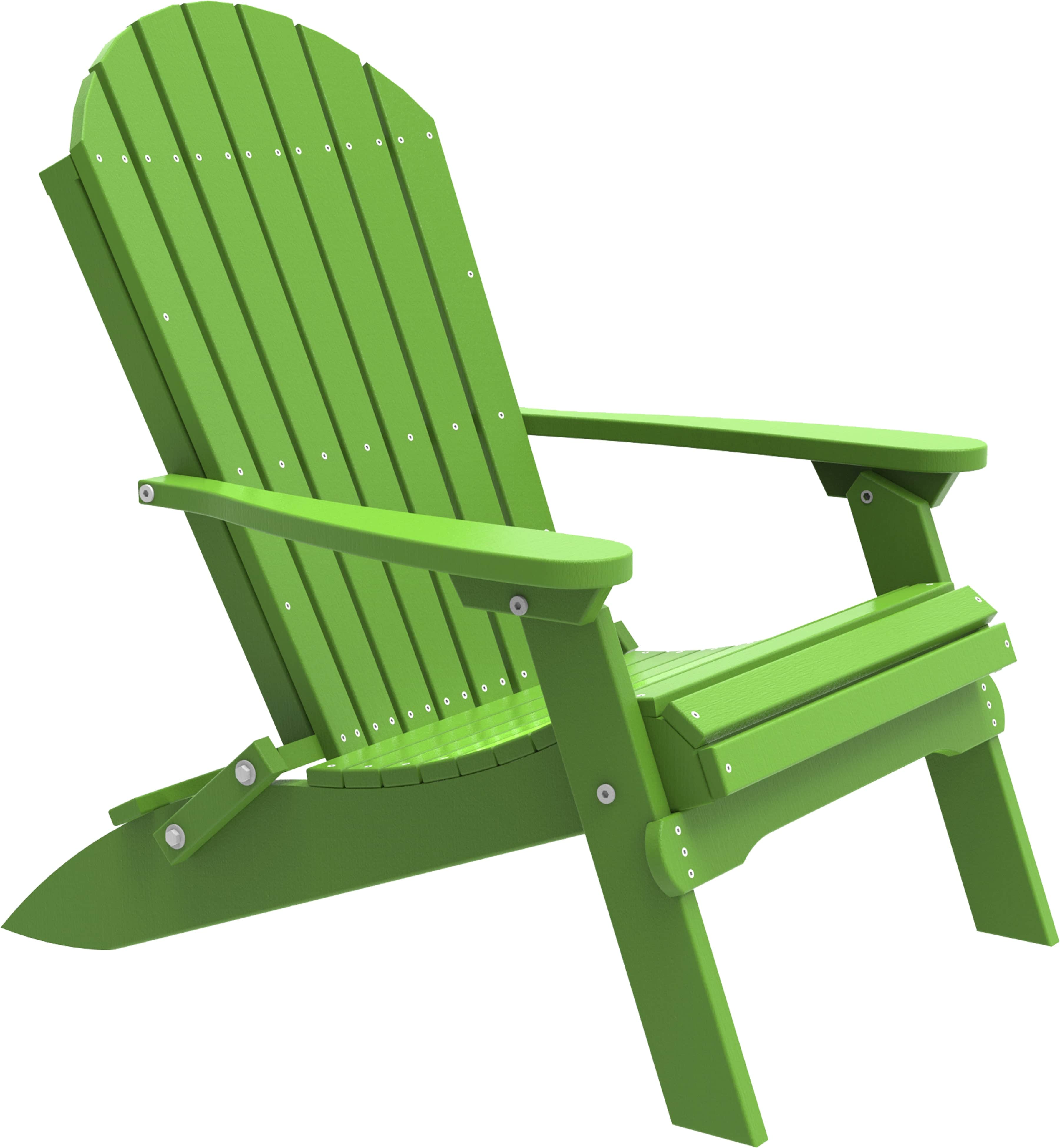LuxCraft Poly Folding Adirondack Chair PFAC