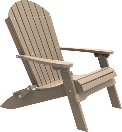 LuxCraft Poly Folding Adirondack Chair PFAC