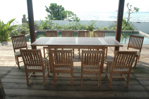 Image of Anderson Teak Bahama Rialto 11-Pieces Rectangular Dining Set Set-15